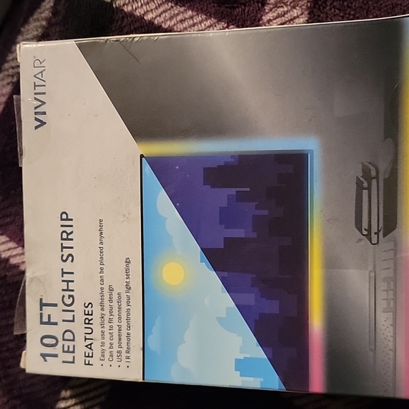 Vivitar 10ft Gaming LED Light Strip with Remote NIB - Picture 2 of 5